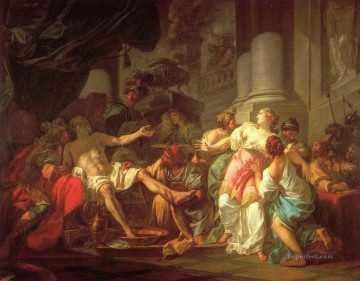 La muerte de Séneca Neoclasicismo Jacques Louis David Pinturas al óleo